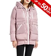 Orolay Women’s Sherpa Jacket Thickened Puffer Down Coat Fuzzy Fleece Jacket