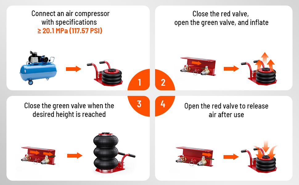 car jack air jack air bag jack lift pneumatic jack