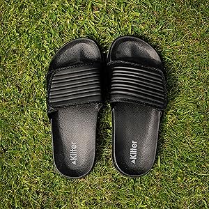 Kilter nova mens slider EVA adjustable cushioned sandal foam comfortable comfy slip velcro