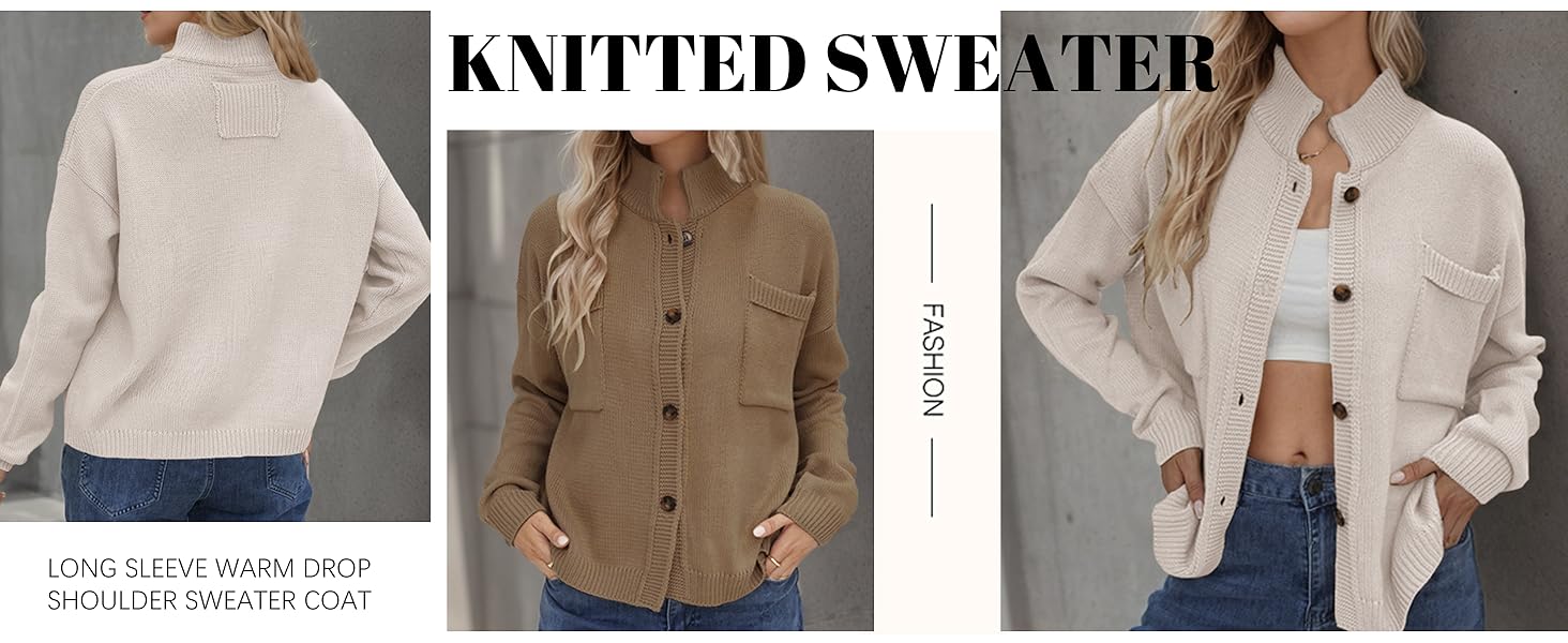 Button Casual Loose Outerwear Coats