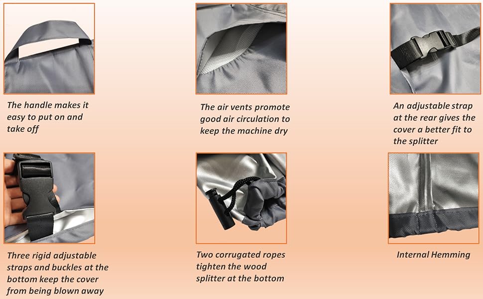 CHENGNAN Log Splitter Cover (89×45×39 inch) for 1545tons Log Splitter All Weather