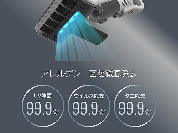 レイコップ UV コードレス 布団クリーナー ダニ・ウイルス除去 UV除菌RS4 RS4 | コードレスUVふとんクリーナー | レイコップ