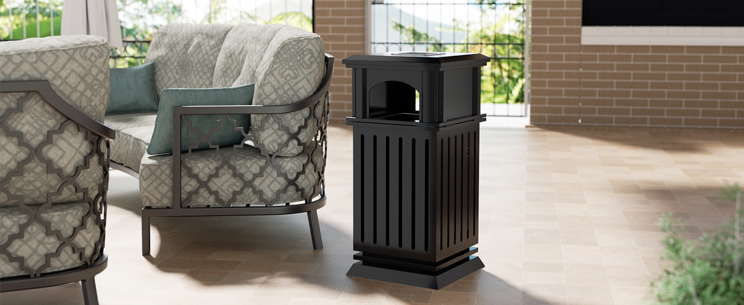 patio trash can