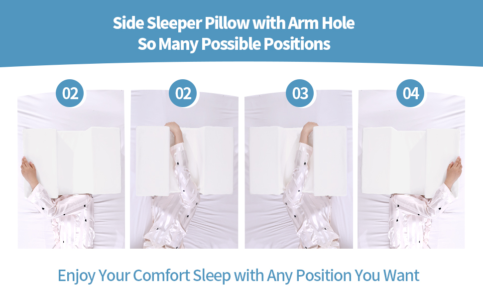 HOMBYS Side Sleeper Pillow with Arm Hole, Super Firm Support for No Arm Pressure, Neck & Shoulder Pain Relief, Suitab 56d8fcca Ea36 4674 8dd2 9c464e02e7de. CR0,0,970,600 PT0 SX970 V1