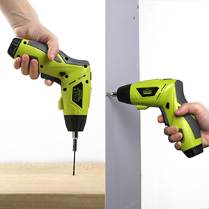 Visseuse Sans Fil 6Nm,DEWINNER Visseuse Devisseuse Sans Fil 1300mAh 3.6V Avec 45 Accessoires,Adaptateur De Charge Avec Câble USB Et Boîte De Rangement 16 UTILISATION POLYVALENTE