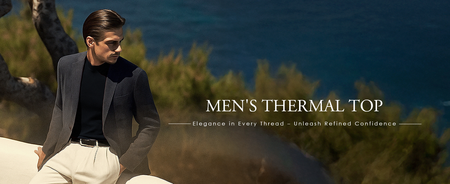 Men's Base Layer Lightweight Crew Shirts Long Sleeve Thermal Underwear