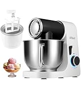 Aifeel Stand Mixer, 6.5QT Mixer with Ice Cream Maker Attachments, Kitchen Electric Mixer Multifun...