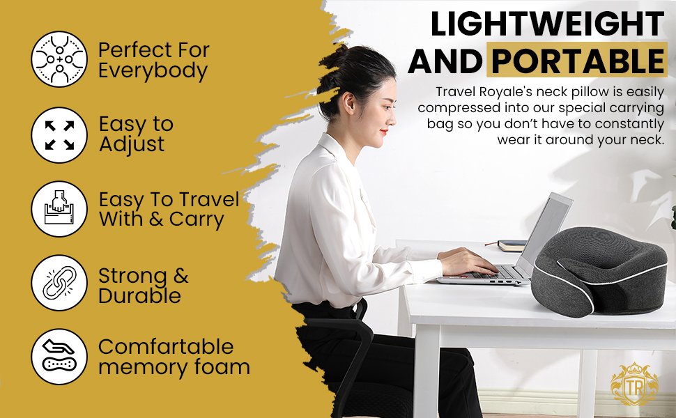 Lightweight and portable pillow