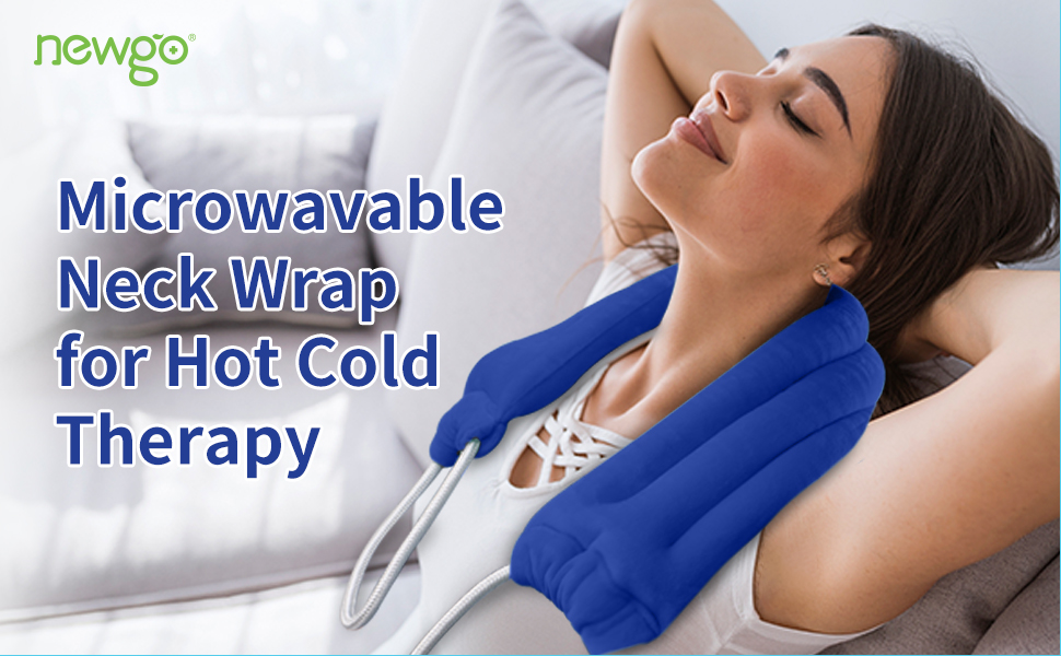 Microwave Heating Pad for Neck and Shoulders, Microwave Neck Wrap Lavender Warm