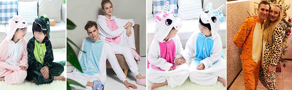 Tier Pyjama aus Flanell