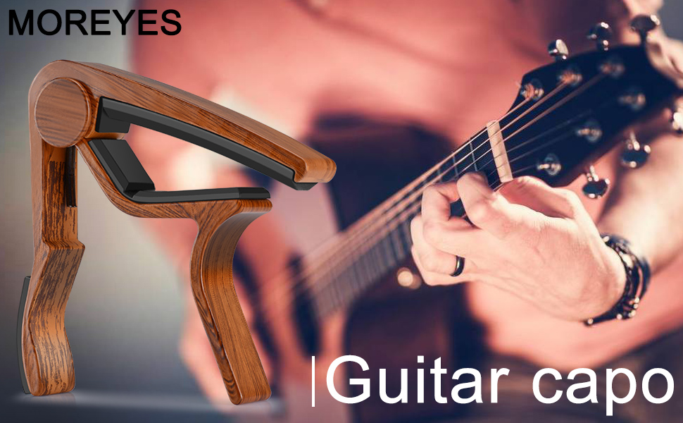 MOREYES Guitar Capo for Acoustic Guitar,Ukelele, Electric Guitar,Bass