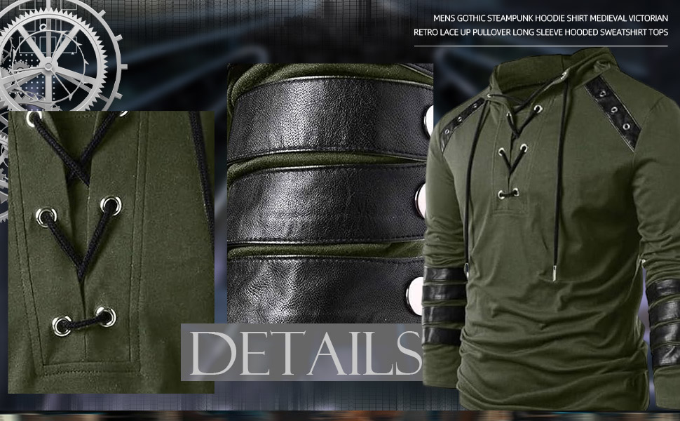Medieval Victorian Retro Lace Up Pullover Shirt
