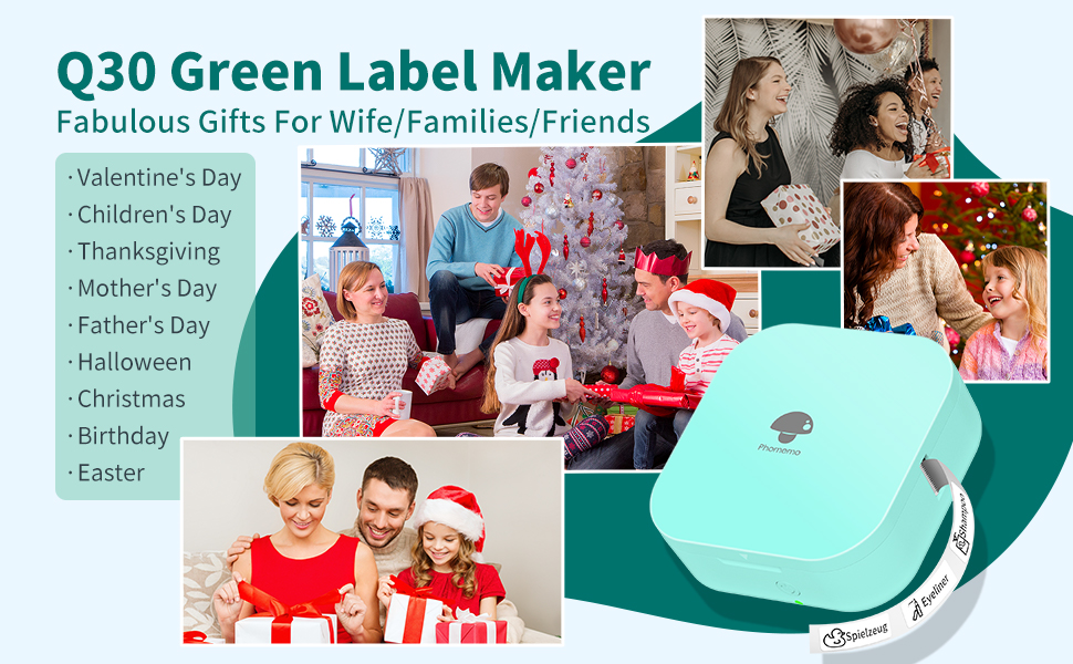 Label Maker Machine with Tape Wireless Bluetooth Thermal Sticker Maker Machine, Bluetooth