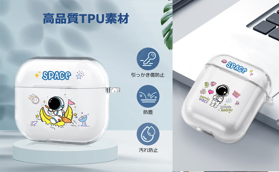 Amazon | Nipeito AirPods 第2世代 ケース 第1世代 クリア