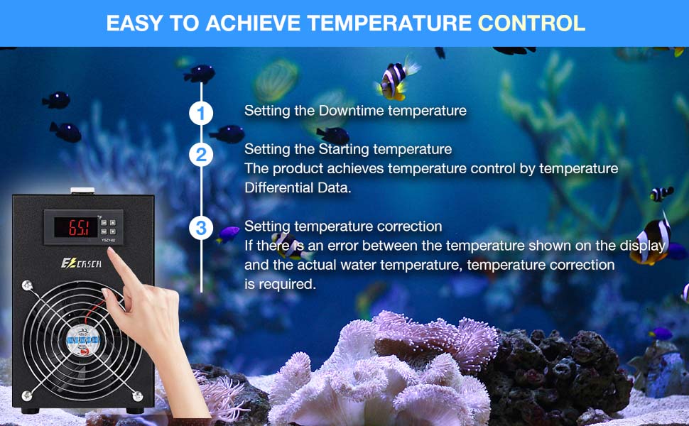 Ezcasch Aquarium Chiller, for Ornamental Household Fish