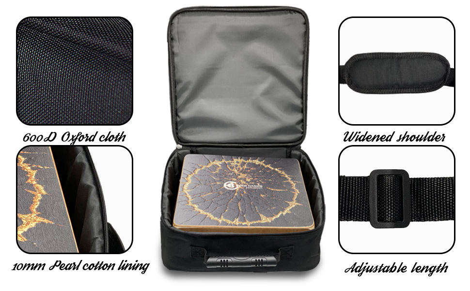 Portable Cajon Drum for Travel, Compact Wooden Percussion