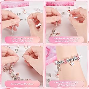 How to use product parts to string a bracelet