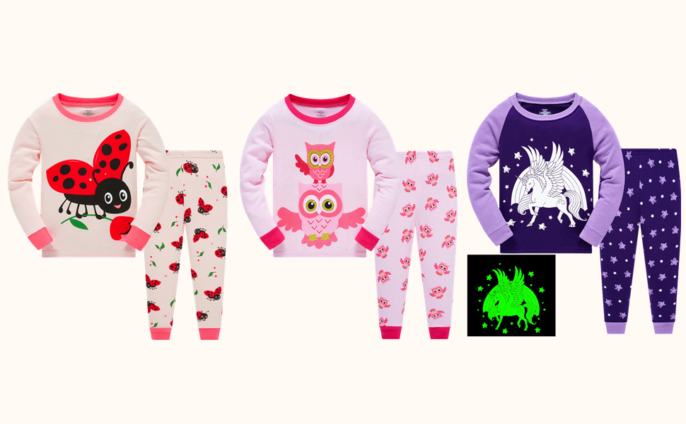 Girls Pyjamas 100% Cotton