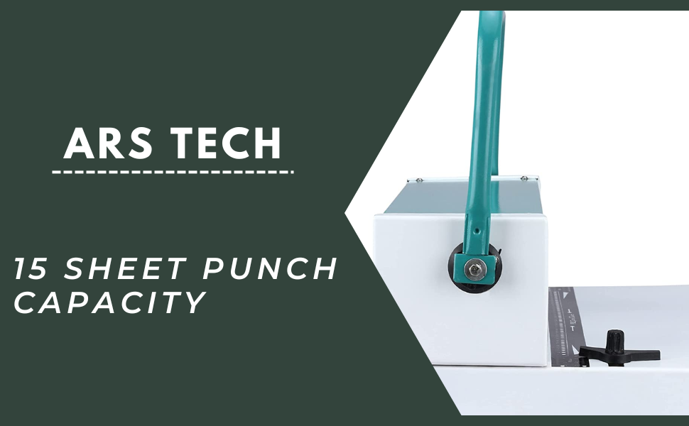 Ars tech A4 39 Holes Spiral Binder Machine (White/Green) Amazon.in