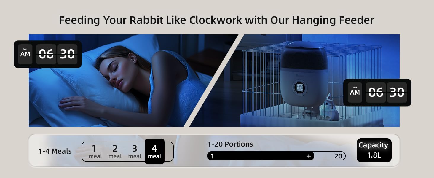 rabbit food dispenser