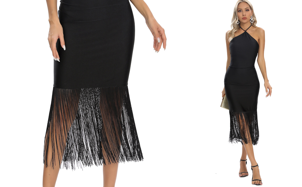 tassels party dress