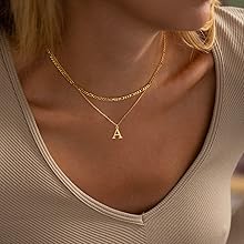 initial necklaces for women-A