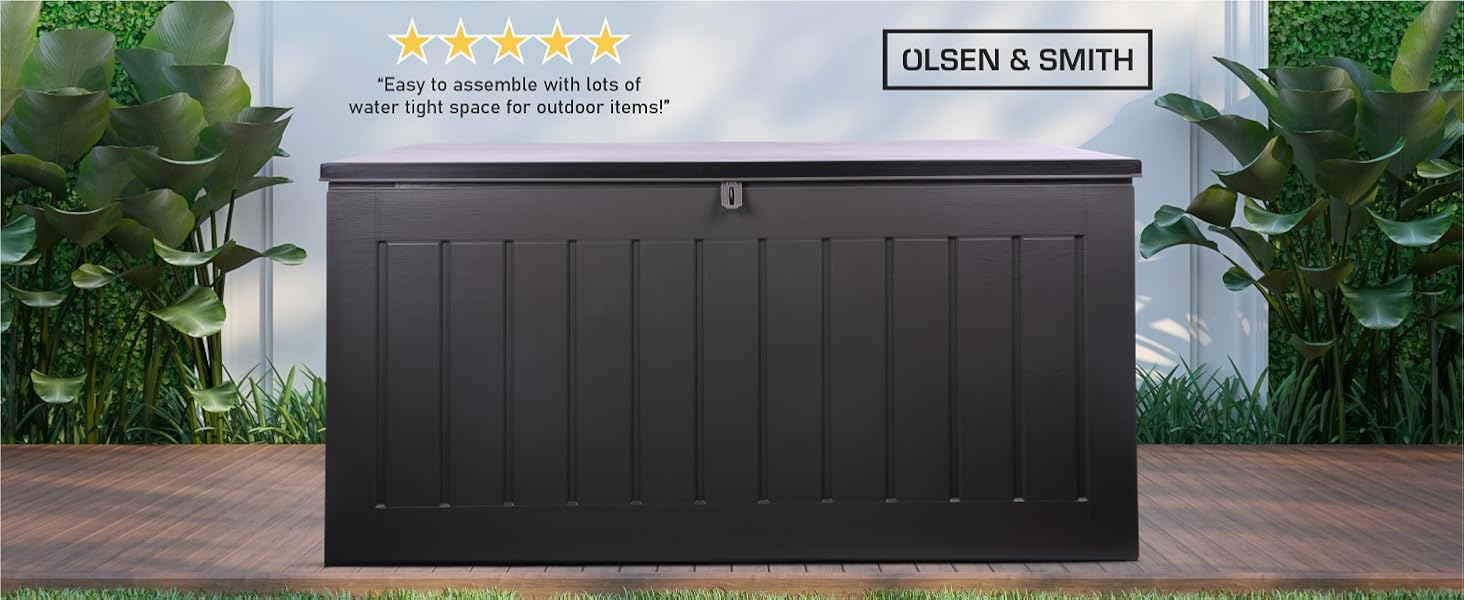 Olsen & Smith 830L MASSIVE Capacity Outdoor Garden Storage Box Plastic