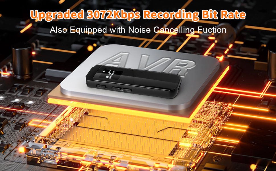 Digital Phone Call Recorder Bluetooth Dictaphone, 64GB Voice Activated