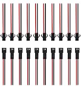 Gikfun JST SM 2-Pins 2P Female & Male Plug Connector Wire Cables for Arduino (Pack of 10 Pairs) A...
