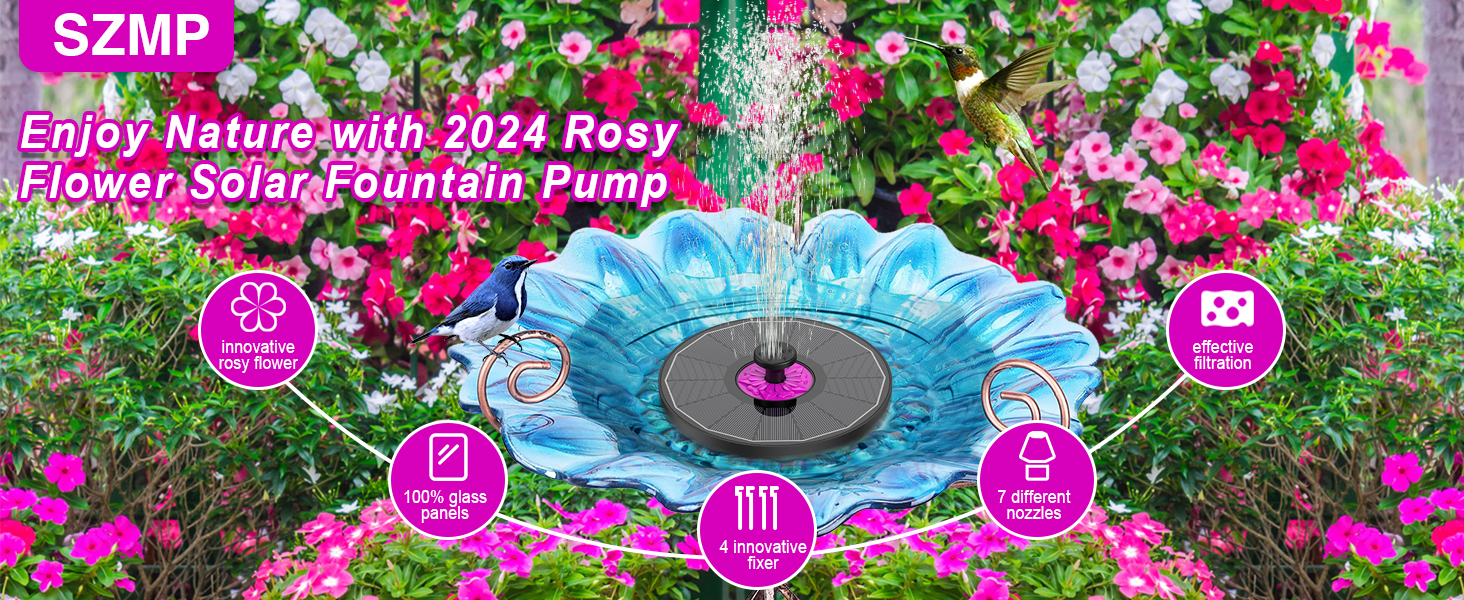 SZMP 2024 Upgraded Solar Fountain