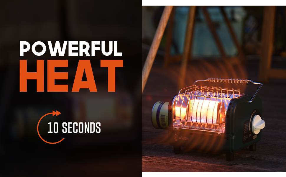 First Penguin Butane Canister Tent Heater for Camping in