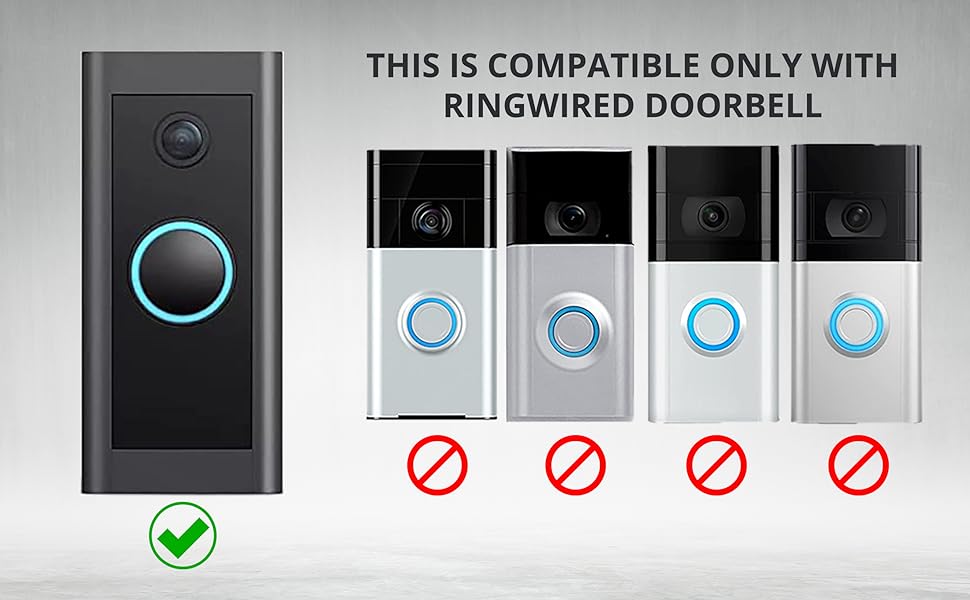 Ring wired doorbell cover