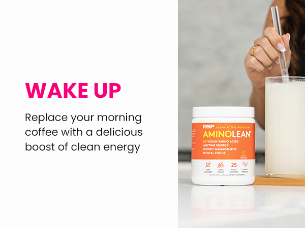 Naturally Sweetened Pre Workout mixed in a glass with a straw