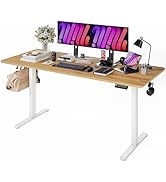 Monomi Electric Standing Desk, 71 x 31.5 inches Height Adjustable, Ergonomic Home Office Sit Stan...