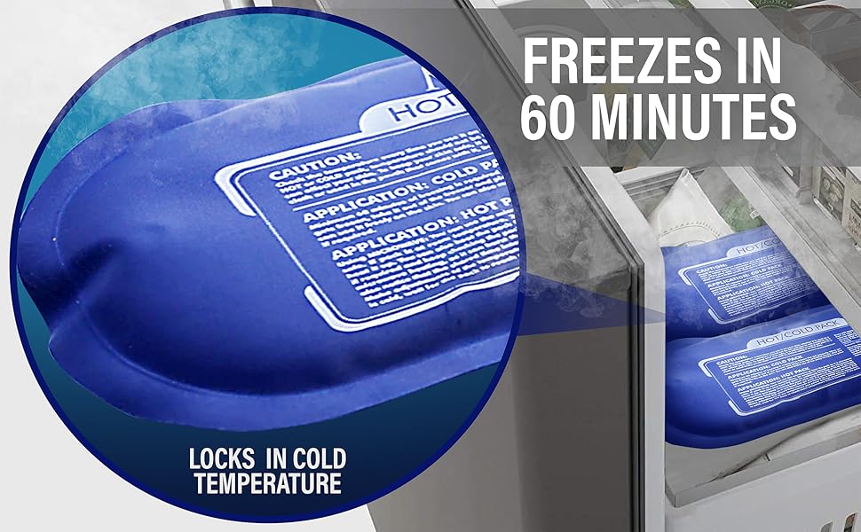 2 Reusable Hot and Cold Ice Packs for Injuries, Joint Pain, Muscle