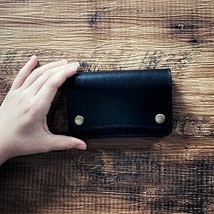 Amazon | トラッカーウォレット ミドル ミドルサイズ 本革 栃木レザー