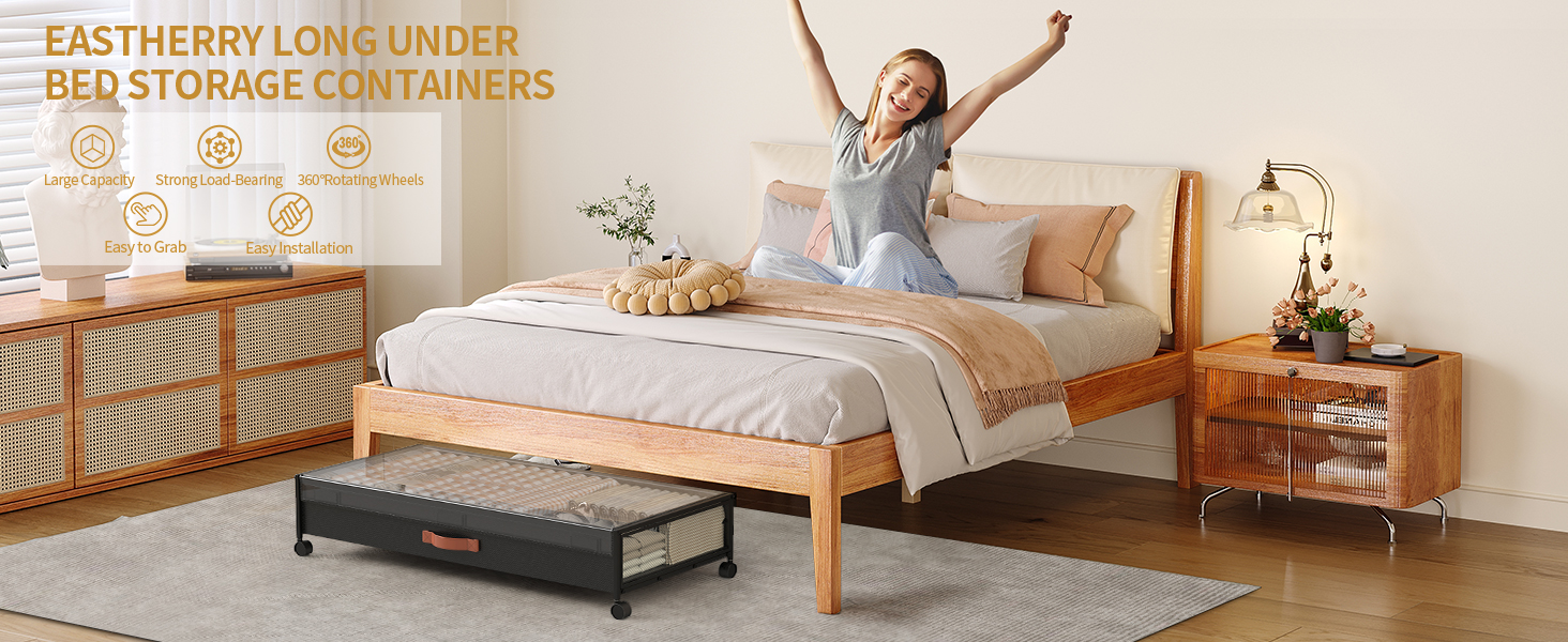underbed storage with wheels