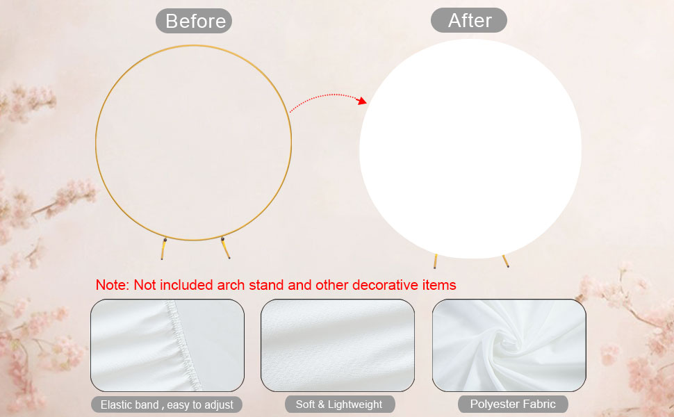Circle Arch Backdrop Cover
