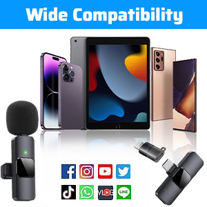 compatibility to all deveices , use for the podcast , vlogging , youtube , singing,