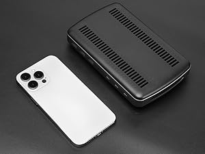 Small footprint to save desk space for organizing multiple devices