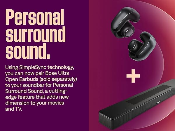 Bose Smart Dolby Atmos Soundbar, Bluetooth Soundbar Speaker