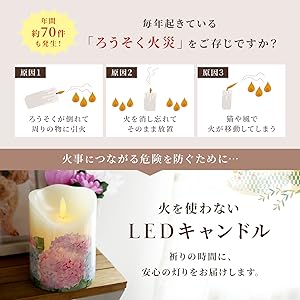 Amazon.co.jp : [MRG] 着せ替えできる 仏壇 LEDろうそく「花灯り
