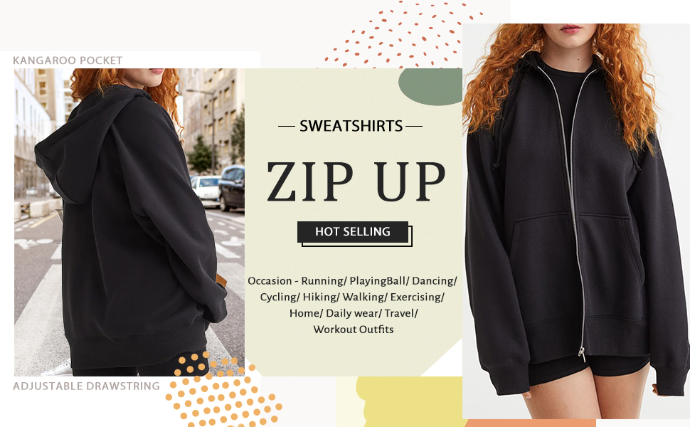 SamaFun Womens Hoodies Sweatshirt Fall y2k Zip Up Hoodie