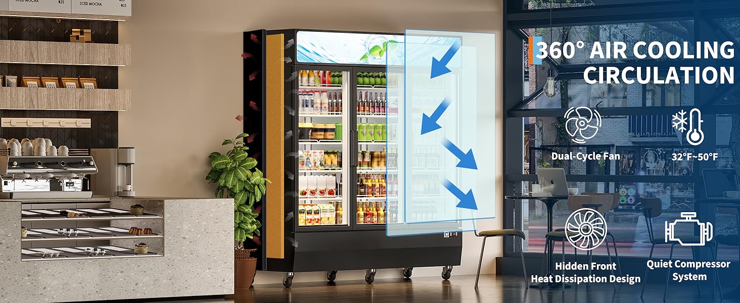 3 Glass Door Merchandiser Refrigerator