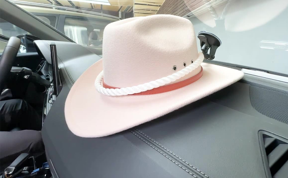 4PCS Hat Mount, Car Cowboy Hat Holder with Suction Cup, Multifunctional Hat Holder