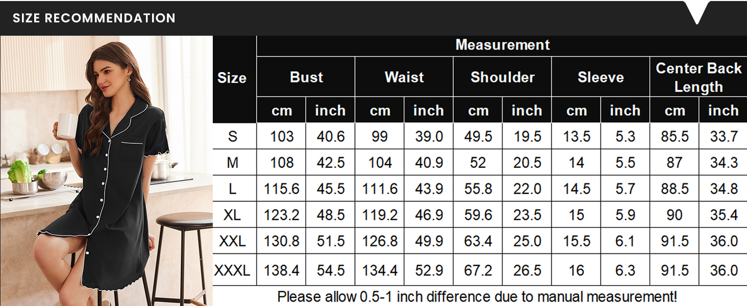 plus size sleep shirt