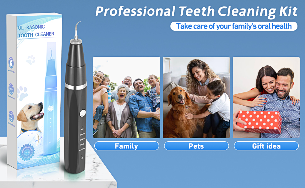 havit Dog Tooth Brushing kit Dog Teeth Cleaning kit, 5 Modes Pet