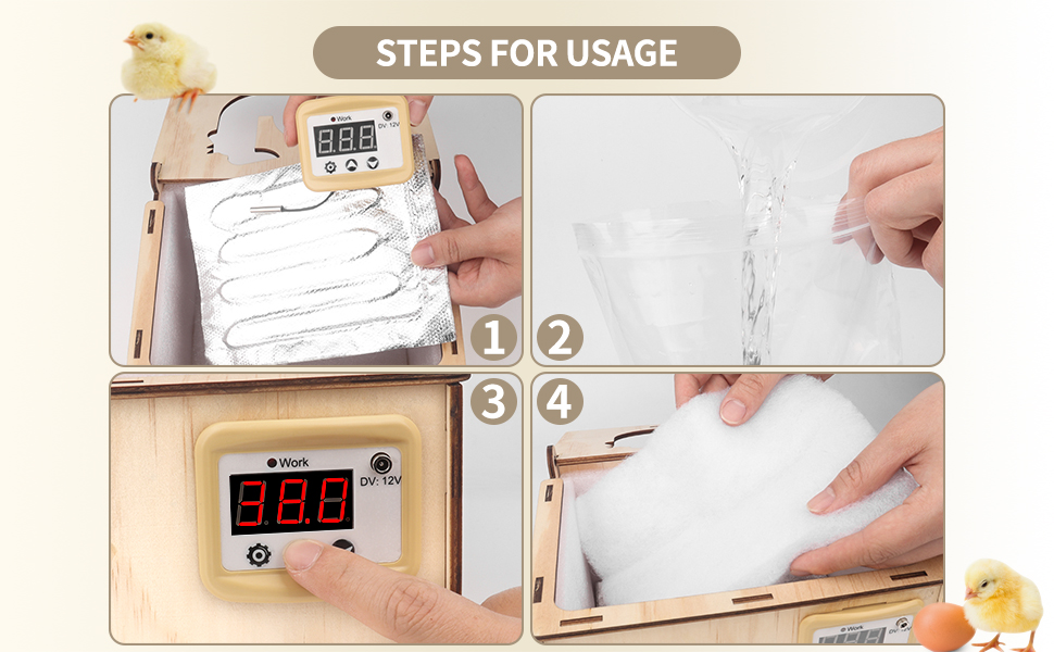 Henka Incubators for Hatching Eggs Holds 9 Eggs for Beginners