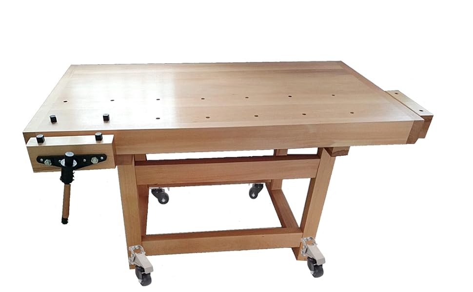 Retractable Workbench Casters Kit Heavy Duty 880lbs Capacity,Removable