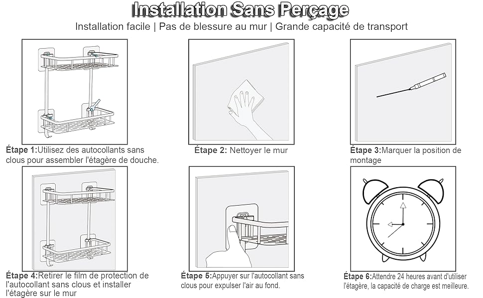 Étapes D'installation Sans Perçage